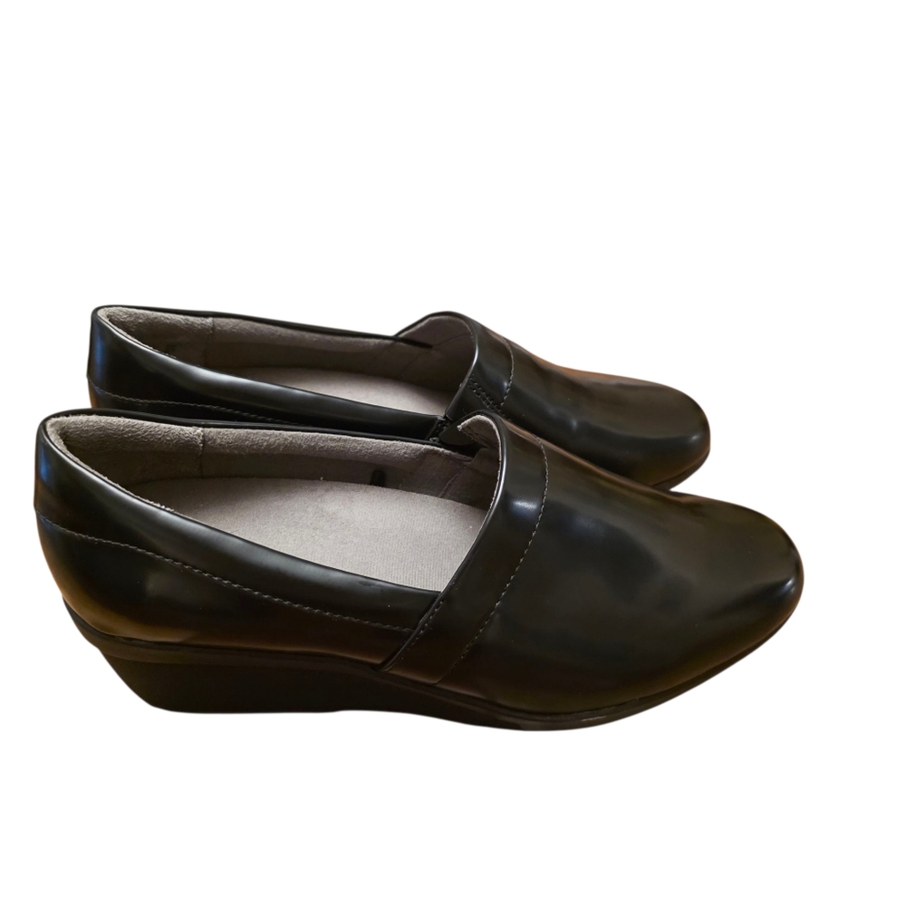 Life Stride Klassy Worklife Slip-Resistant Black Women's Wedge Shoes Size 8.5 - Picture 4 of 10